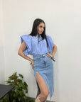 Gonna Denim Midi