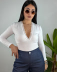 Maglietta Lary Con Pizzo