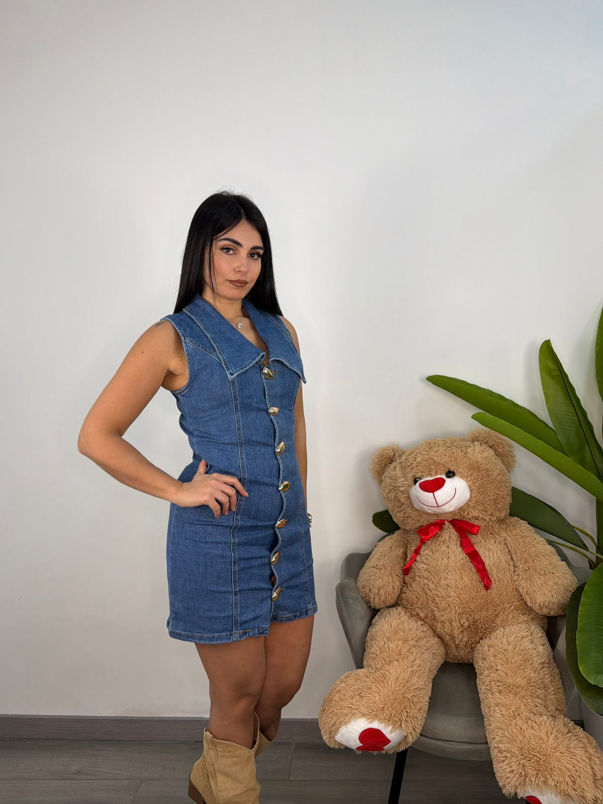 Dress Denim Dropy