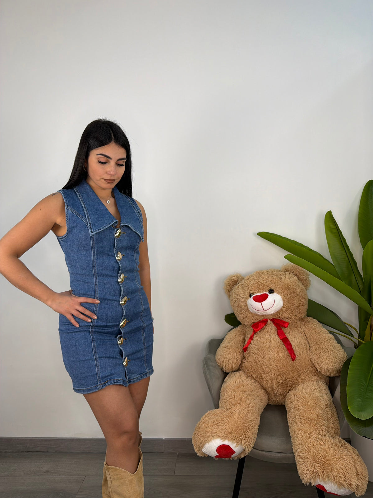 Dress Denim Dropy