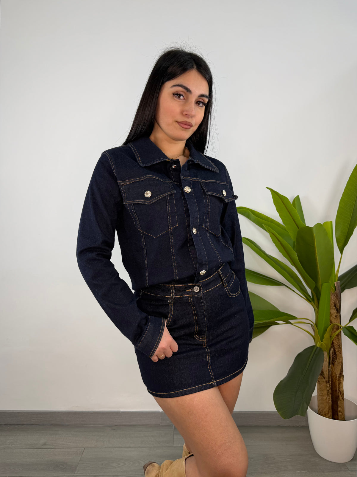 Coordset Denim Midy