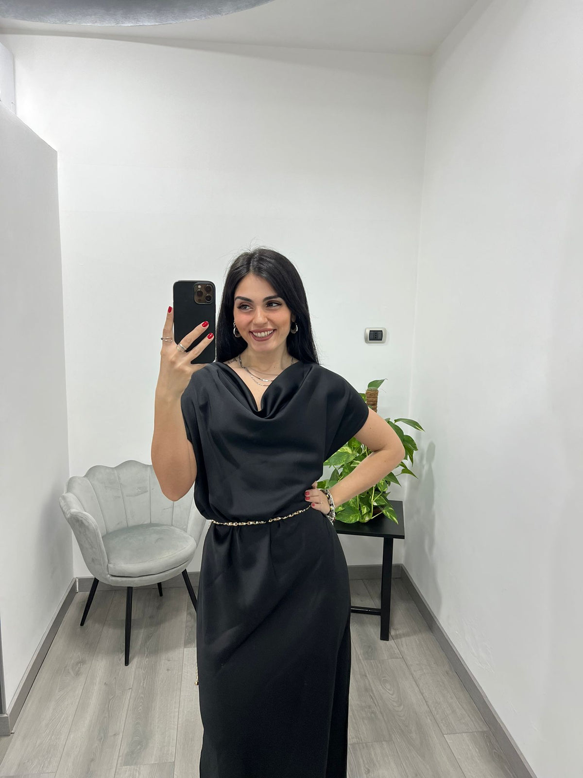 Abito Long Satin