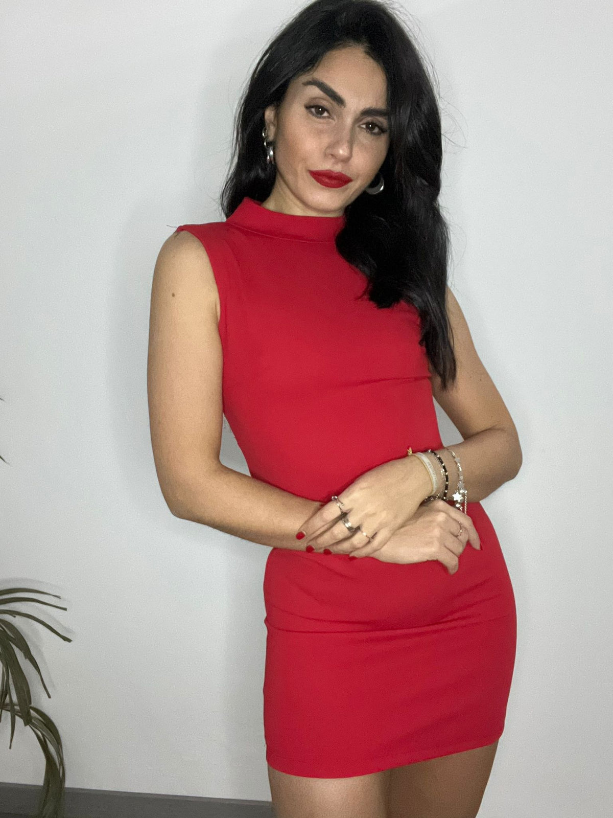 Abito Red Strass