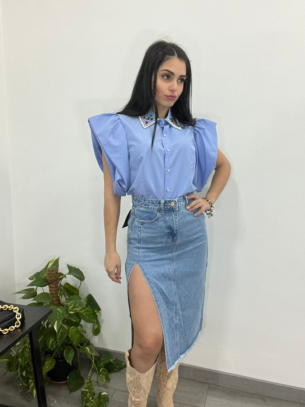 Gonna Denim Midi