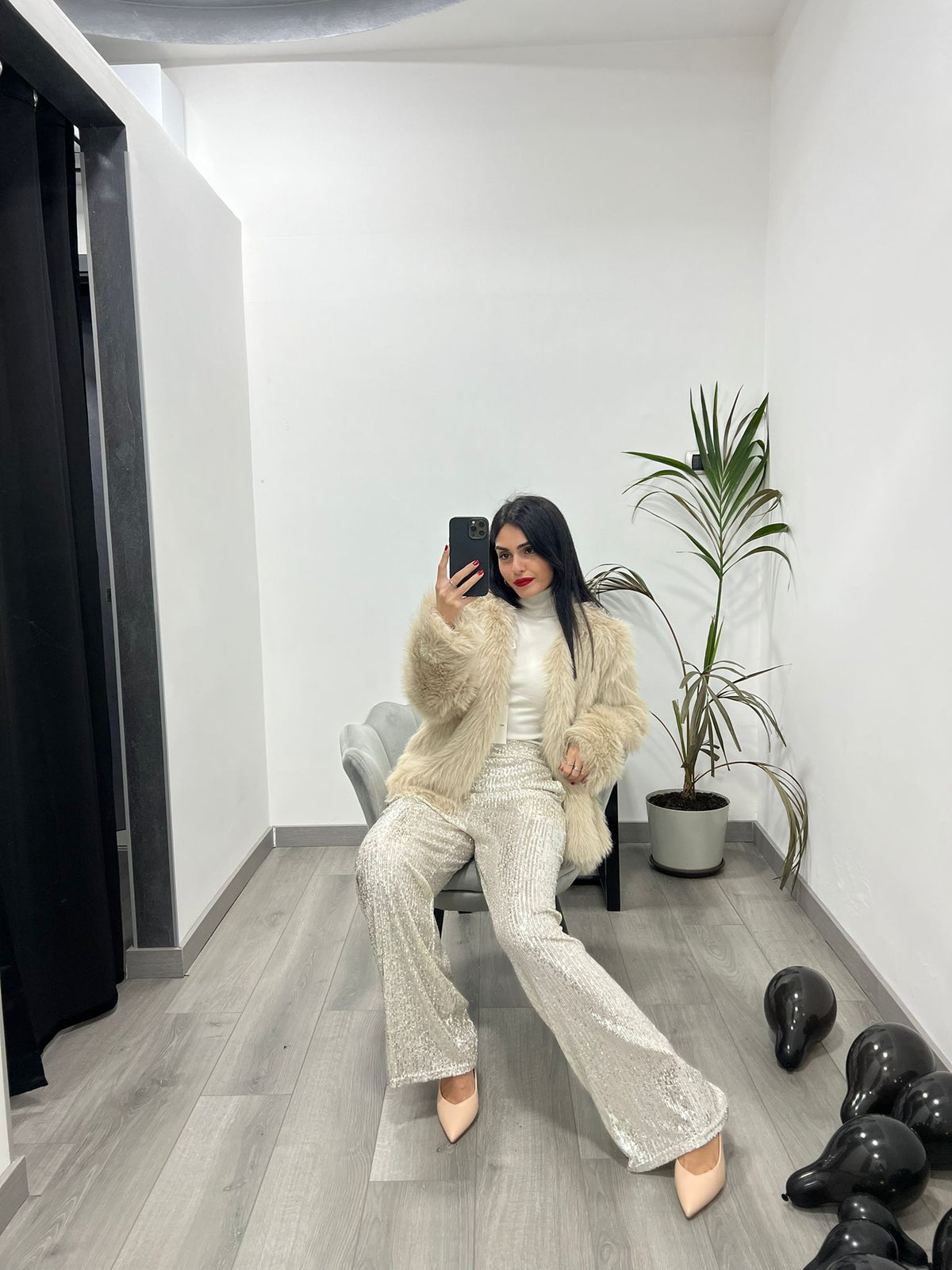 Pantalone a Zampa Paillette
