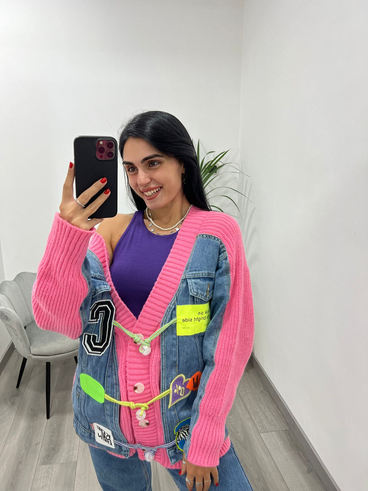 Cardigan Pink Waug