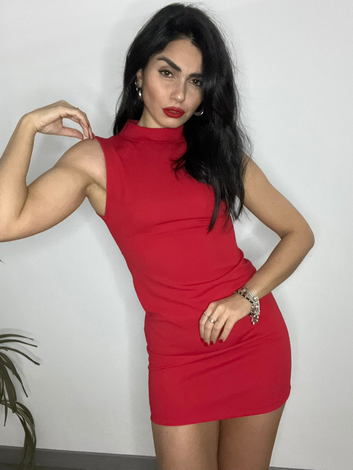Abito Red Strass