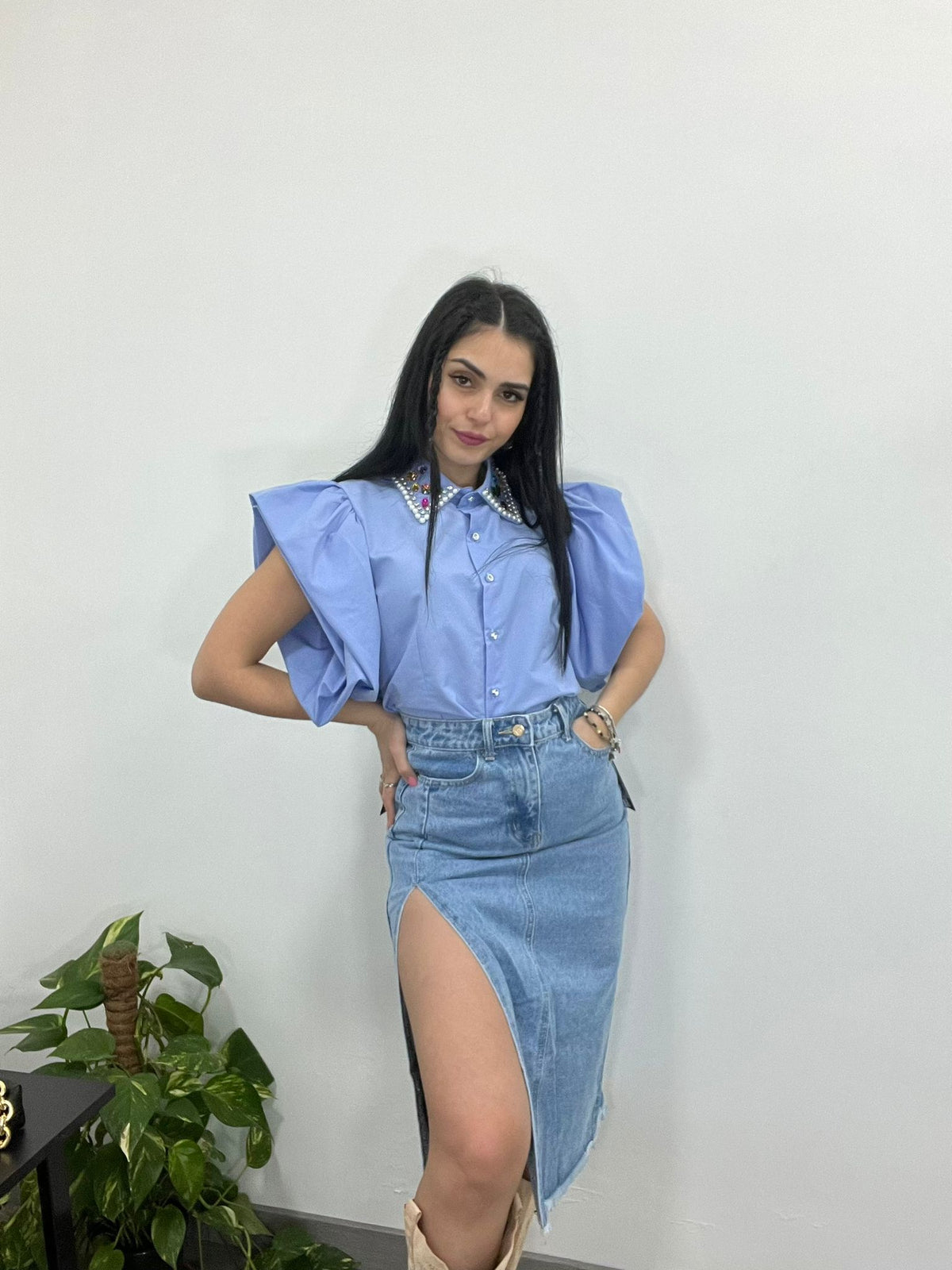 Gonna Denim Midi