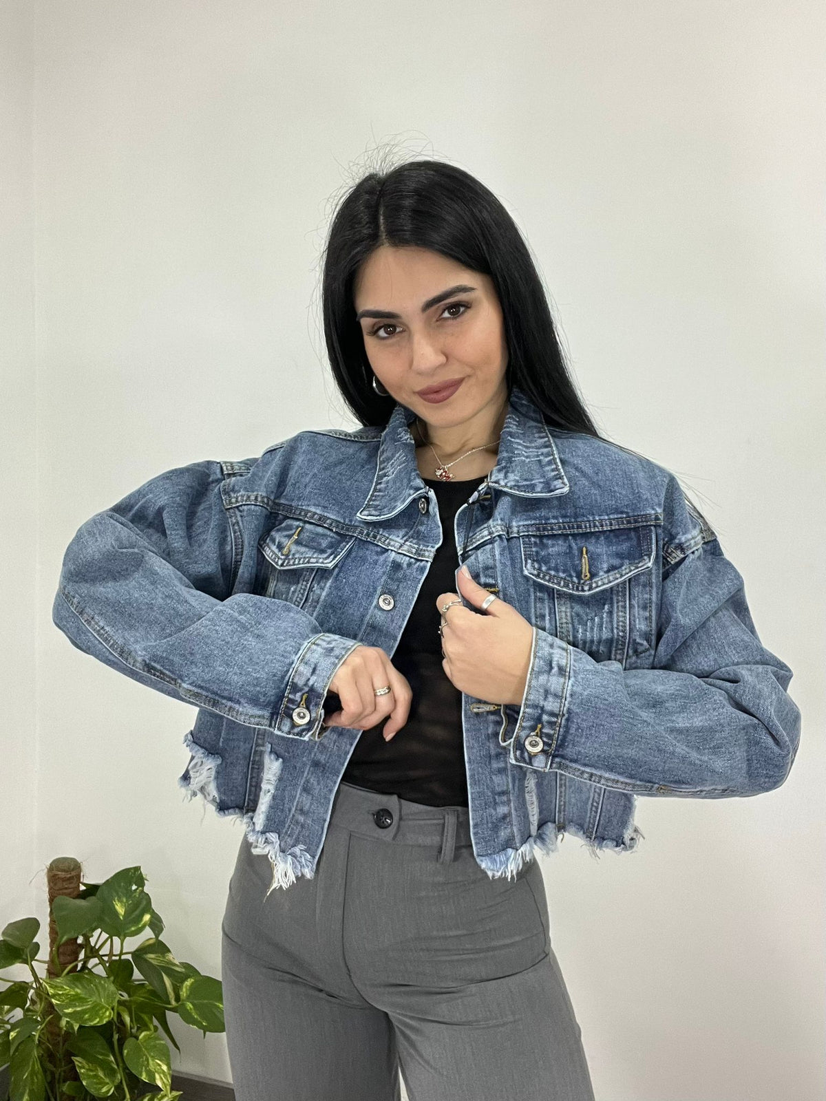 Giubbino di Jeans Straps