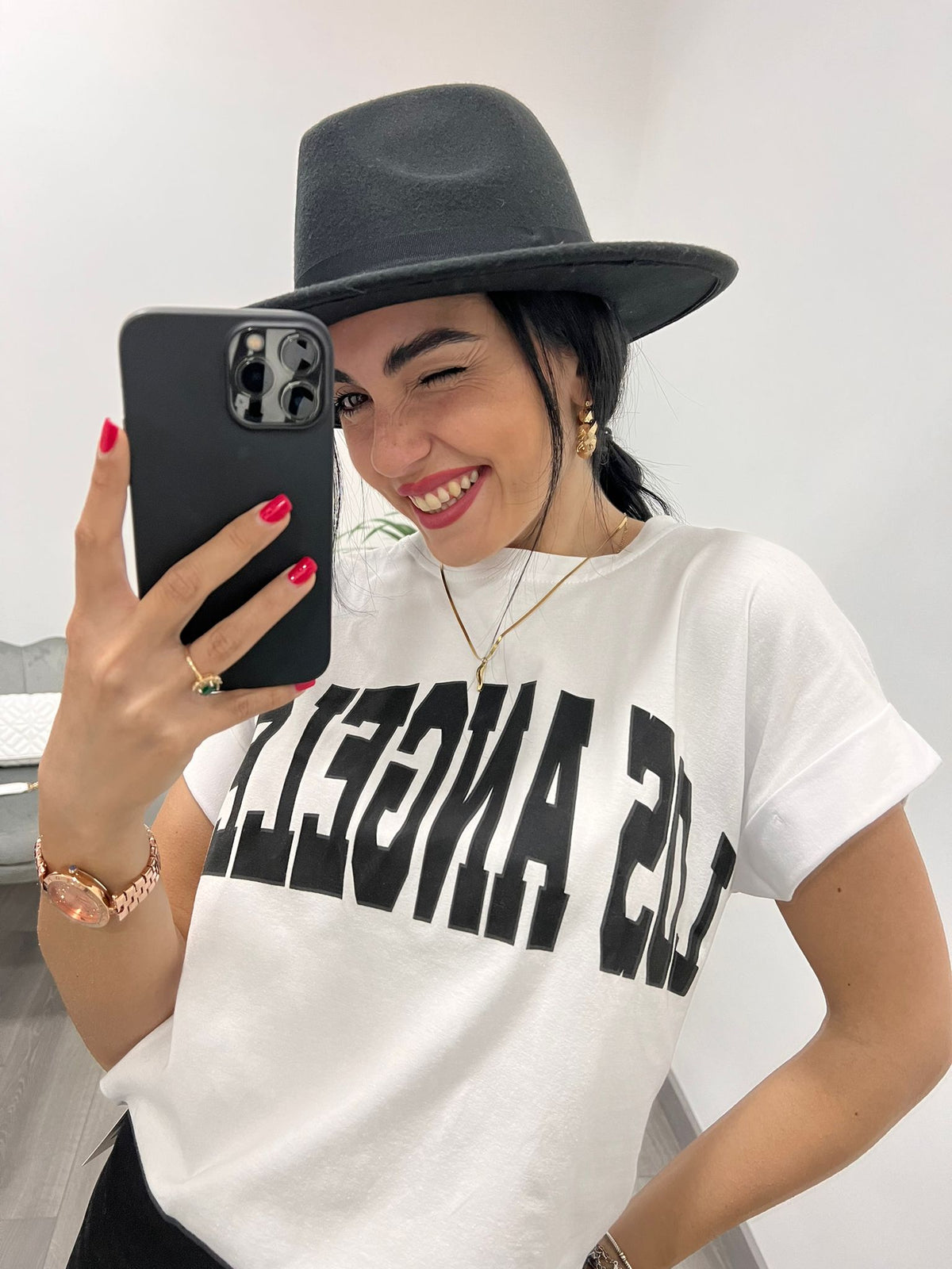 T-Shirt Los Angeles White
