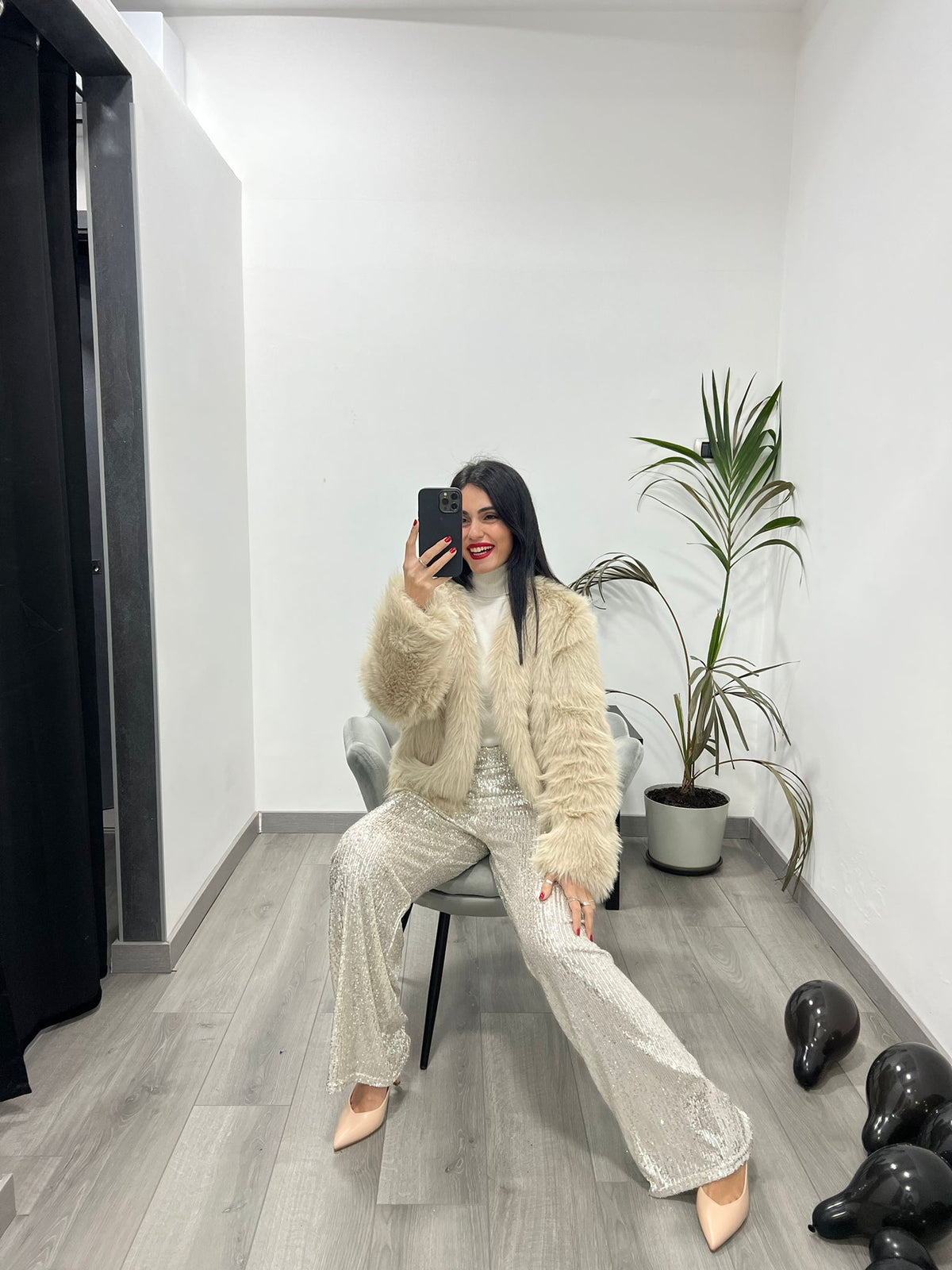 Pantalone a Zampa Paillette