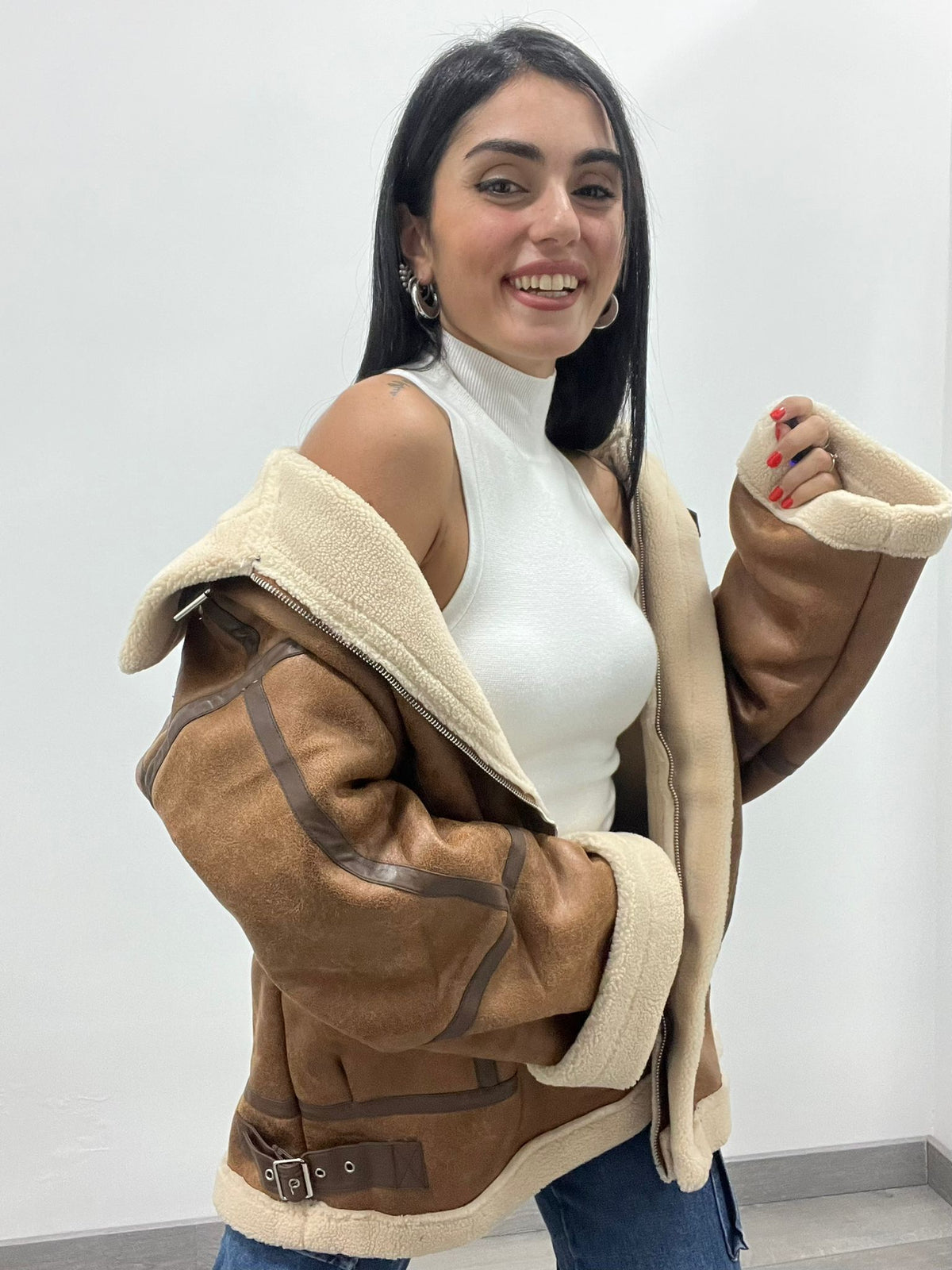 Giacca Montone Brown