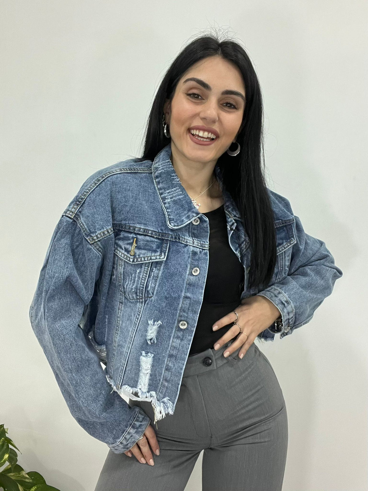 Giubbino di Jeans Straps
