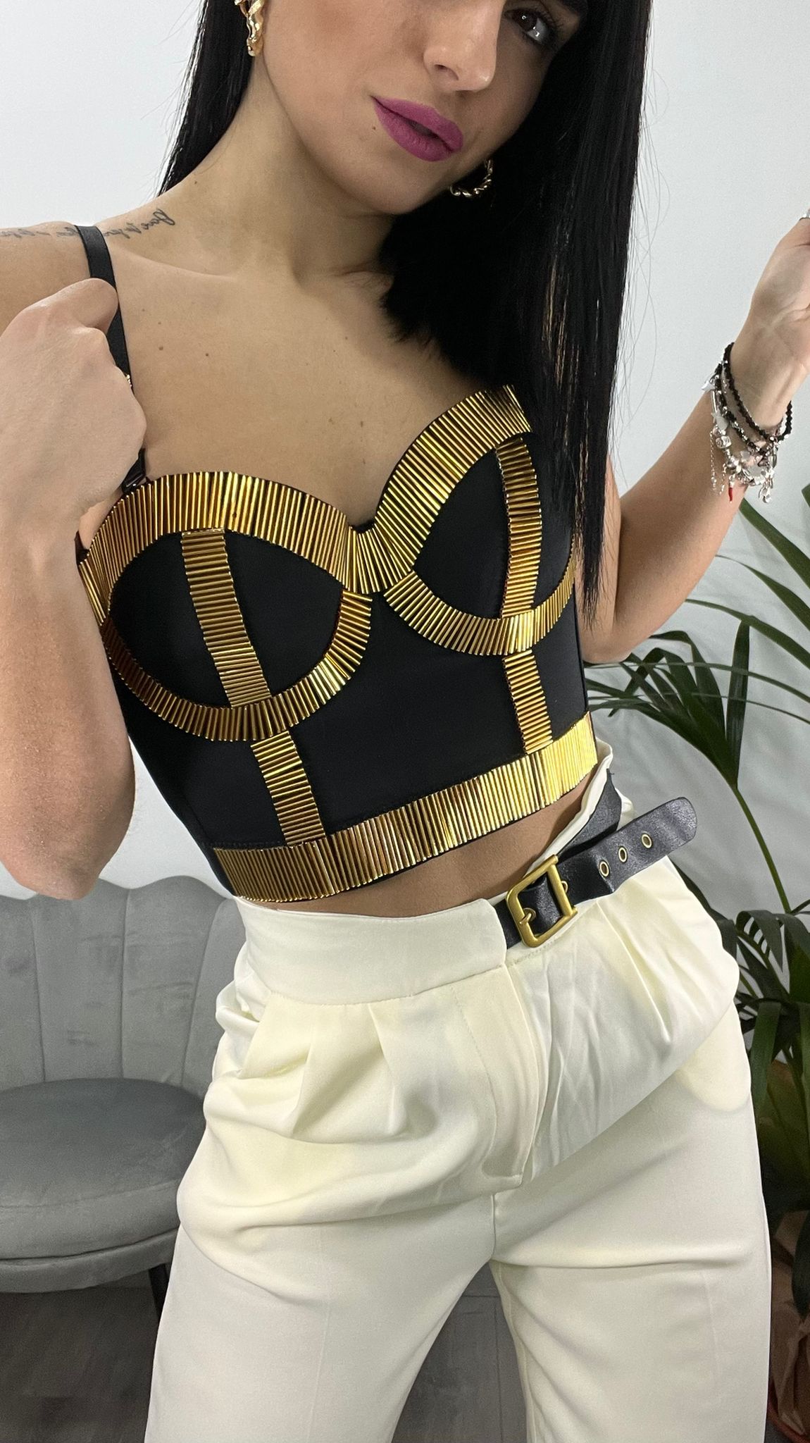 Bustier Gold