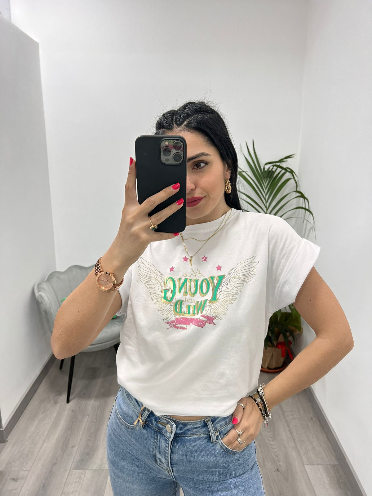 T-Shirt Young and Wilde White