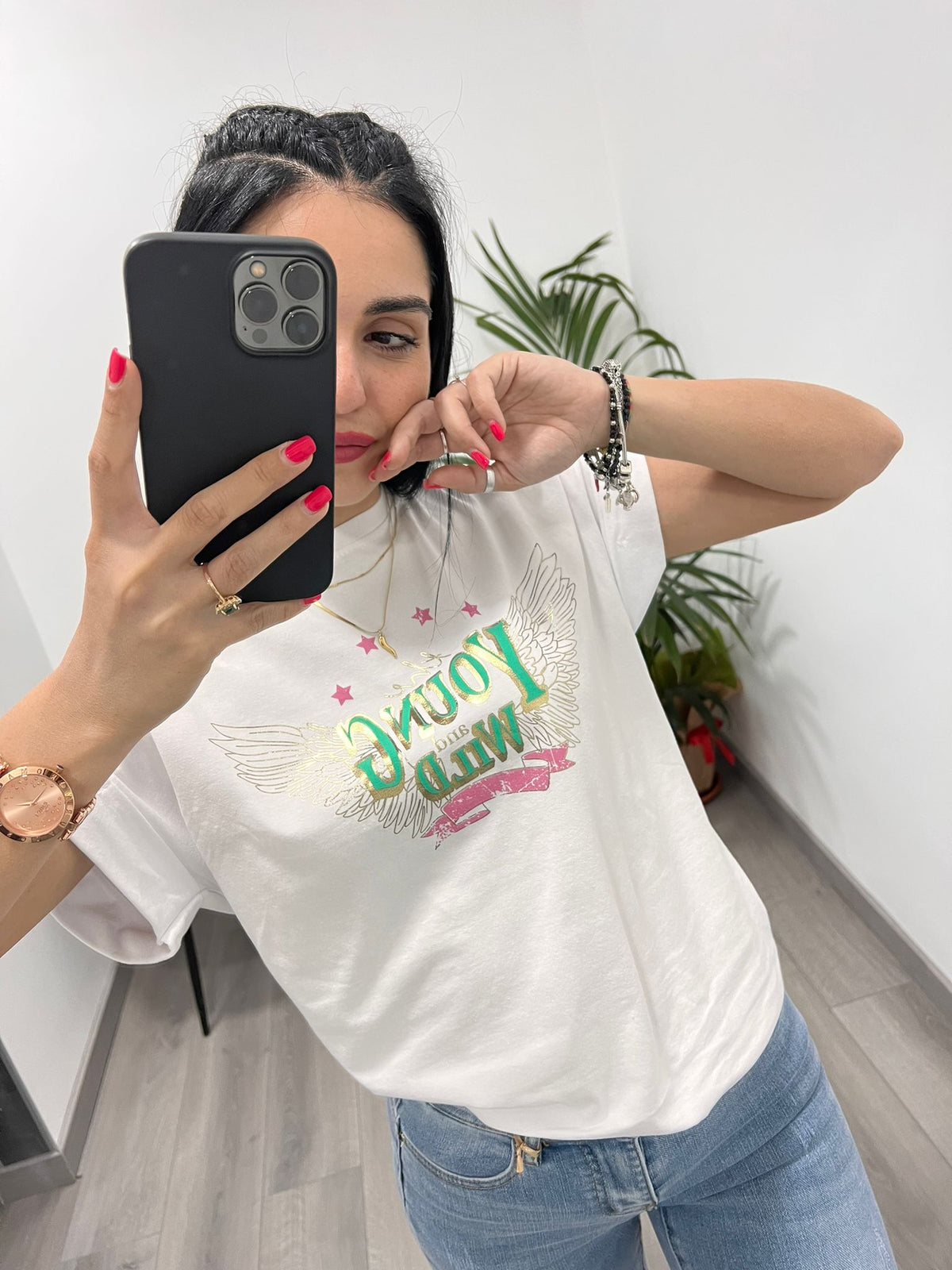 T-Shirt Young and Wilde White