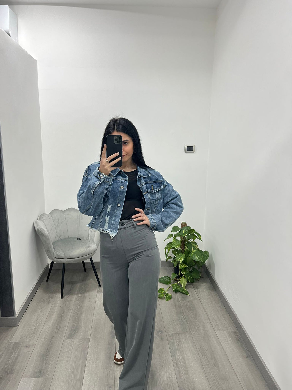 Giubbino di Jeans Straps