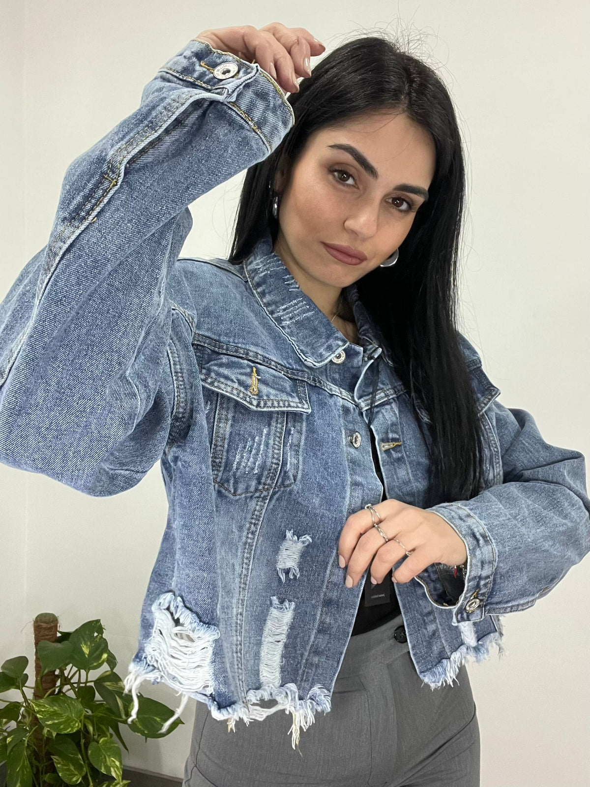 Giubbino di Jeans Straps